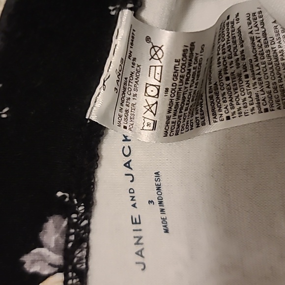 2 for $35 - Janie and Jack Girls 3T Blue Set with Pink Flowers - Picture 5 of 5